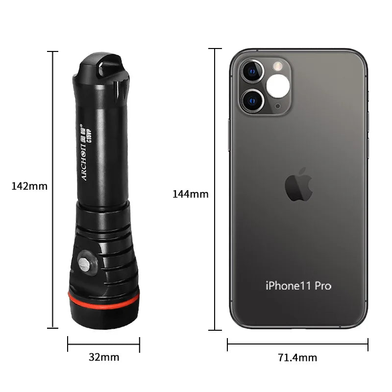 ARCHON C15VP Tauchvideolicht 1300 Lumen 5500K – Dive & Wear