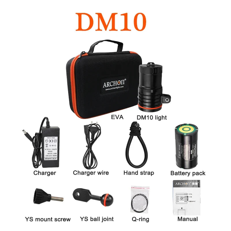 ARCHON DM10 Tauchfotolicht 2700 Lumen 5500K – Dive & Wear