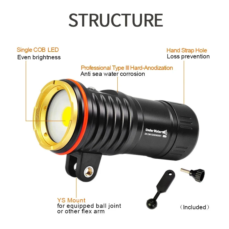 ARCHON DM10 Tauchfotolicht 2700 Lumen 5500K – Dive & Wear